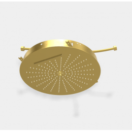 Верхний душ, Fima Carlo Frattini, Showerhead, 400*400, цвет-брашированное золото