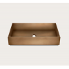 Раковина, Gessi, 316, шгв 600*350*125, отверстия для смесителя-отсутствуют, цвет-Warm Bronze Brushed PVD