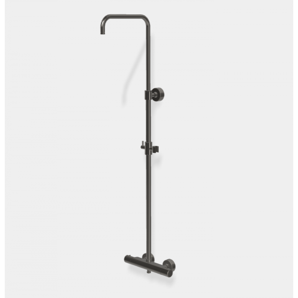 Душевая стойка, Fima Carlo Frattini, Shower column, цвет-черный хром