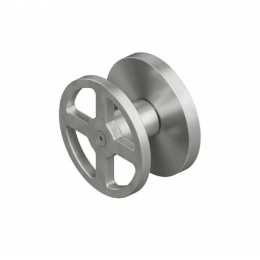 Вентиль, Quadro design, Valvola02, переключающий (дивертор), на 2 выхода, 1/2", цвет-сталь брашированная