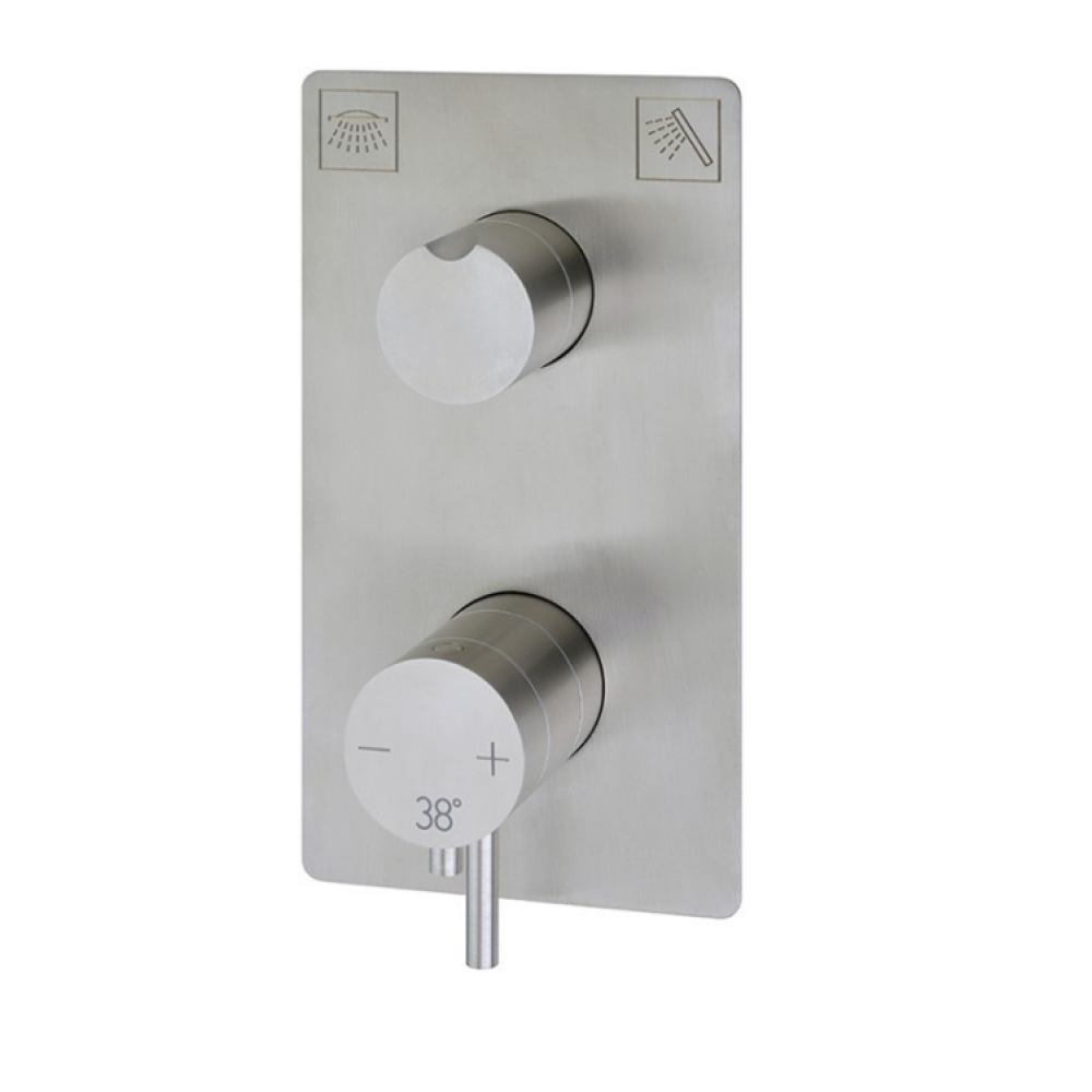 Смеситель для душа, Cisal, Xion, цвет-Brushed Stainless Steel