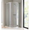 Душевое ограждение, Huppe, Classics V2, шгв 800*800*2000, петли-слева и справа, серебристый глянцевый, цвет стекла-прозрачный