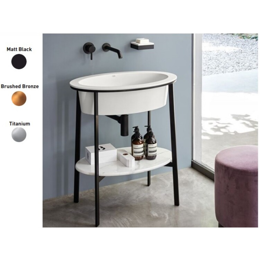 Каркас, CIELO, Catino Ovale, для консоли, шг 700*500, цвет-Mat Black