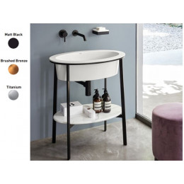 Каркас, CIELO, Catino Ovale, для консоли, шг 700*500, цвет-Mat Black