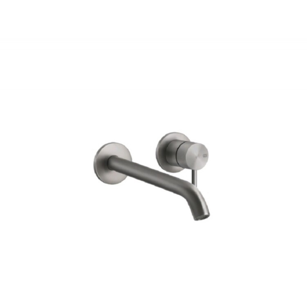 Смеситель для раковины, Gessi, Flessa, цвет-Steel Brushed