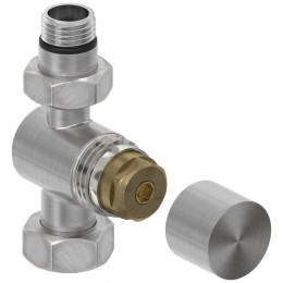 Вентиль, Сунержа, G 1/2" НР х G 3/4" НГ, прямой, под шестигранник, цвет-сатин