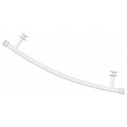 Полка выгнутая, Сунержа, материал-нержавеющая сталь, цвет-белый матовый