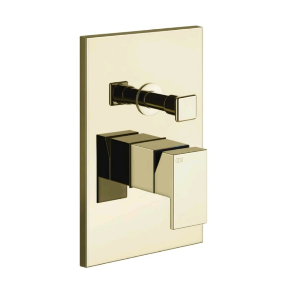 Смеситель для душа, Gessi, Rettangolo, на 2 потребителя, цвет-Brass PVD