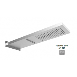 Верхний душ, Almar, Wall Mounted head showers, 537*165, цвет-AISI 316 (Товар заказной, возврату не подлежит)