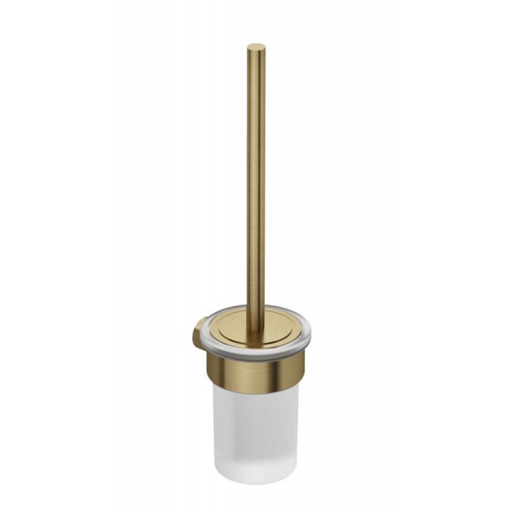 Ёршик, Kludi, VELA R, шгв 98*113*406, цвет колбы-сатинат, цвет-золото брашированное/шлифованное (Brushed Gold)