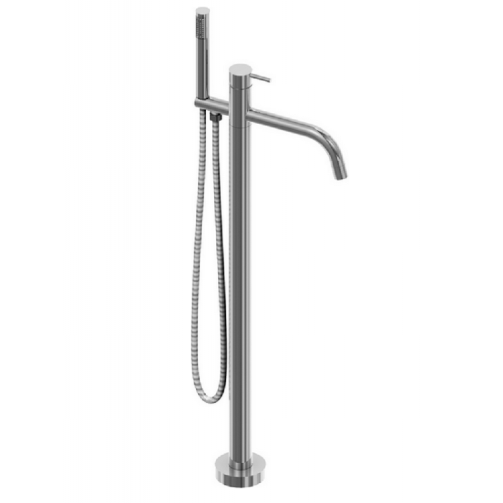 Смеситель для ванны и душа, Cisal, Xion, цвет-Brushed Stainless Steel