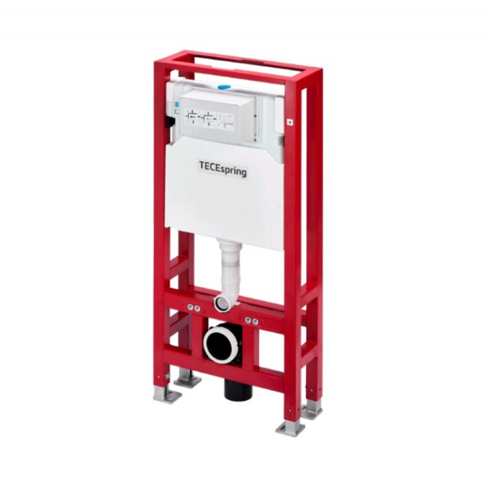 Инсталляция, TECE, TeceSpring, для подвесного унитаза, на четырех опорах, шгв 506*130*1144