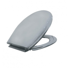 Сиденье для унитаза, Nofer, шг 348*428, цвет-сталь матовая