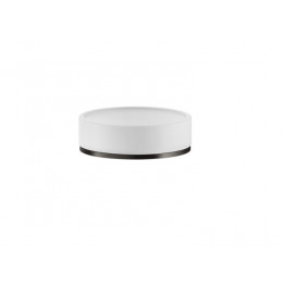 Мыльница, Gessi, Inciso, шгв 115*115*35, цвет-Copper Brushed PVD/белый