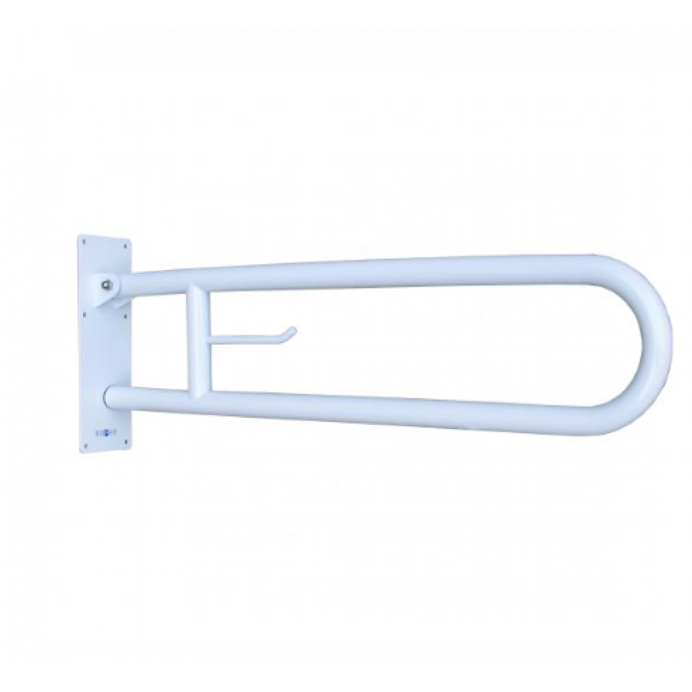 Поручень, Nofer, откидной, ш 800, цвет-белый