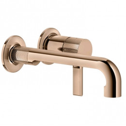 Смеситель для раковины, Gessi, Inciso, цвет-Copper PVD