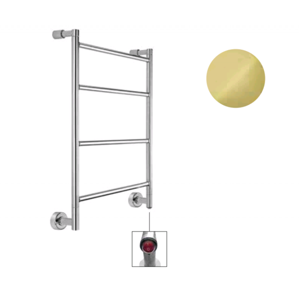 Полотенцесушитель, Margaroli, Mini, шгв 520*102*667, Box, цвет-золото английское (English Gold)