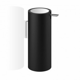 Дозатор для жидкого мыла, Decor Walther, Stone, шгв 70*100*170, цвет-черный матовый/хром