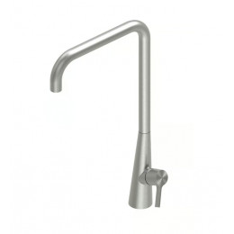 Смеситель для раковины, Quadro design, Volcano, цвет-сталь брашированная