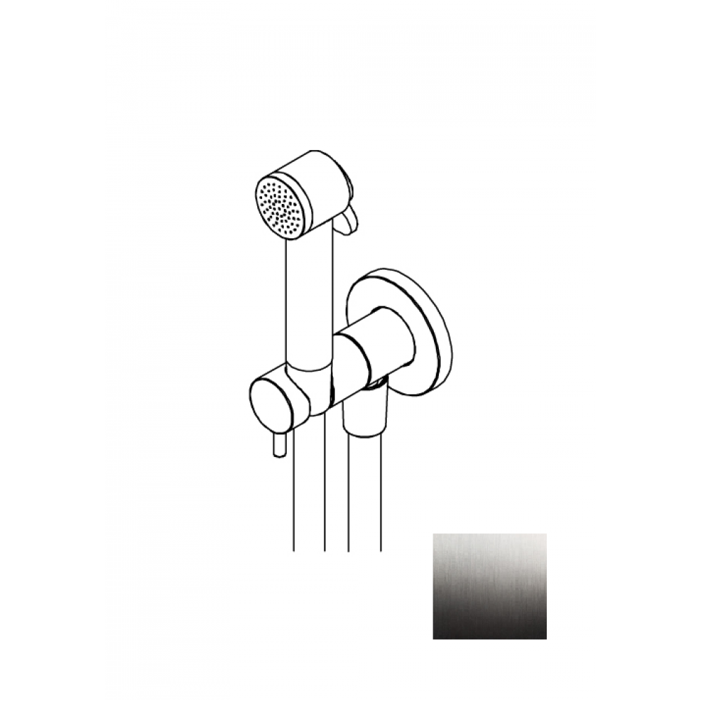 Гигиенический душ, Ritmonio, цвет-хром брашированный (Brushed Chrome)