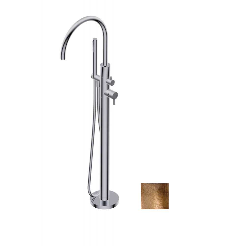 Смеситель для ванны и душа, Ritmonio, Diametro35 S, с переключателем, цвет-бронза брашированная (Brushed bronze)