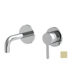 Смеситель для раковины, Fima Carlo Frattini, Snap, цвет-шампань брашированная