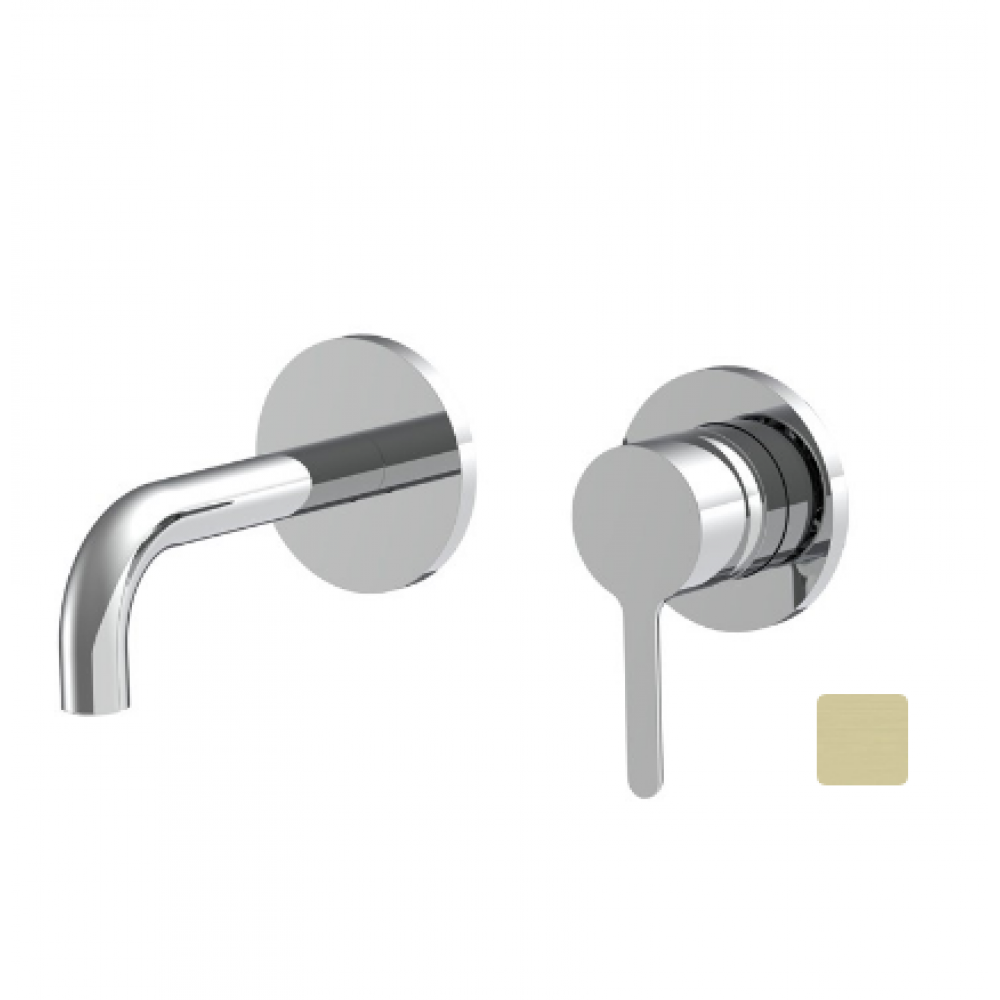 Смеситель для раковины, Fima Carlo Frattini, Snap, цвет-шампань брашированная