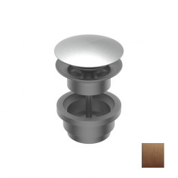 Донный клапан, Ritmonio, для раковин, 1 1/4", цвет-Brushed Copper Stainless Steel PVD