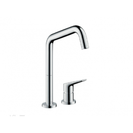 Смеситель для кухни, Hansgrohe, Axor Citterio M, цвет-полированный черный хром