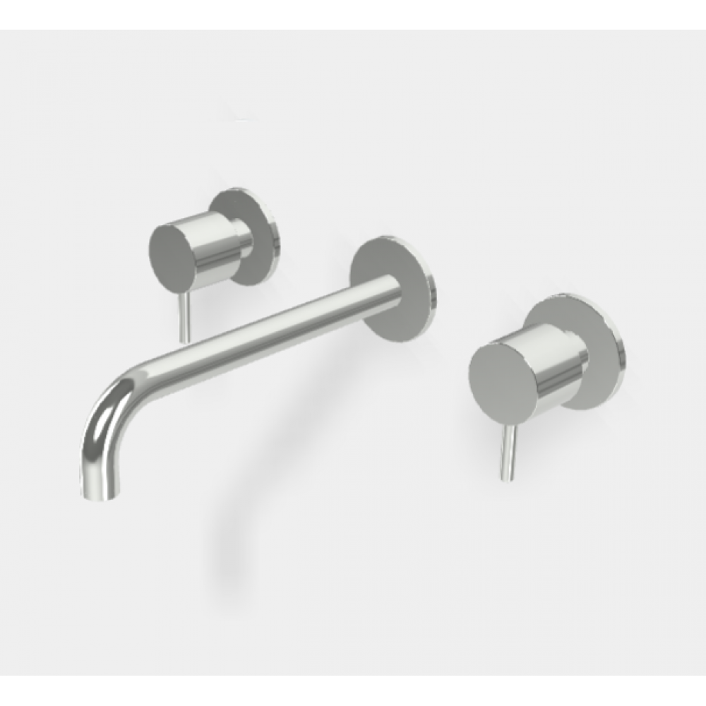 Смеситель для раковины, Fima Carlo Frattini, Spillo Up, цвет-чёрный хром