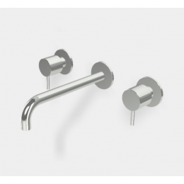 Смеситель для раковины, Fima Carlo Frattini, Spillo Up, цвет-чёрный хром