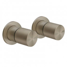 Смеситель для душа, Gessi, Habito Unito, на 2 потребителя, цвет-Finox Brushed Nickel