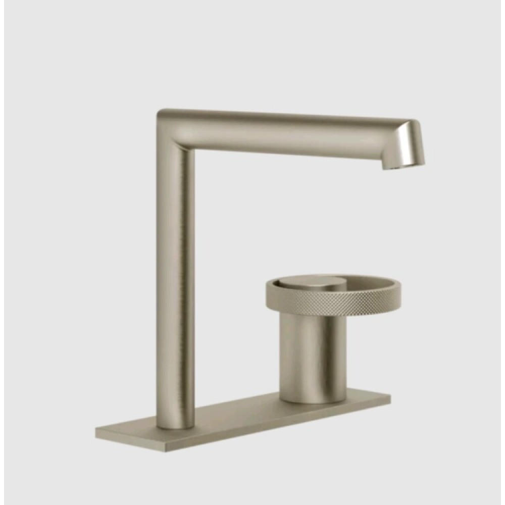 Смеситель для раковины, Gessi, Anello, цвет-Finox Brushed Nickel