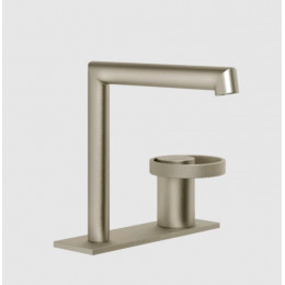Смеситель для раковины, Gessi, Anello, цвет-Finox Brushed Nickel