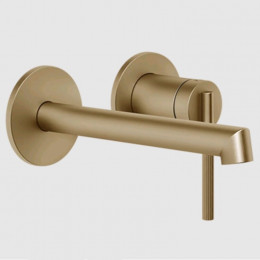 Смеситель для ванны и душа, Gessi, Ingranaggio, цвет-Warm Bronze Brushed PVD