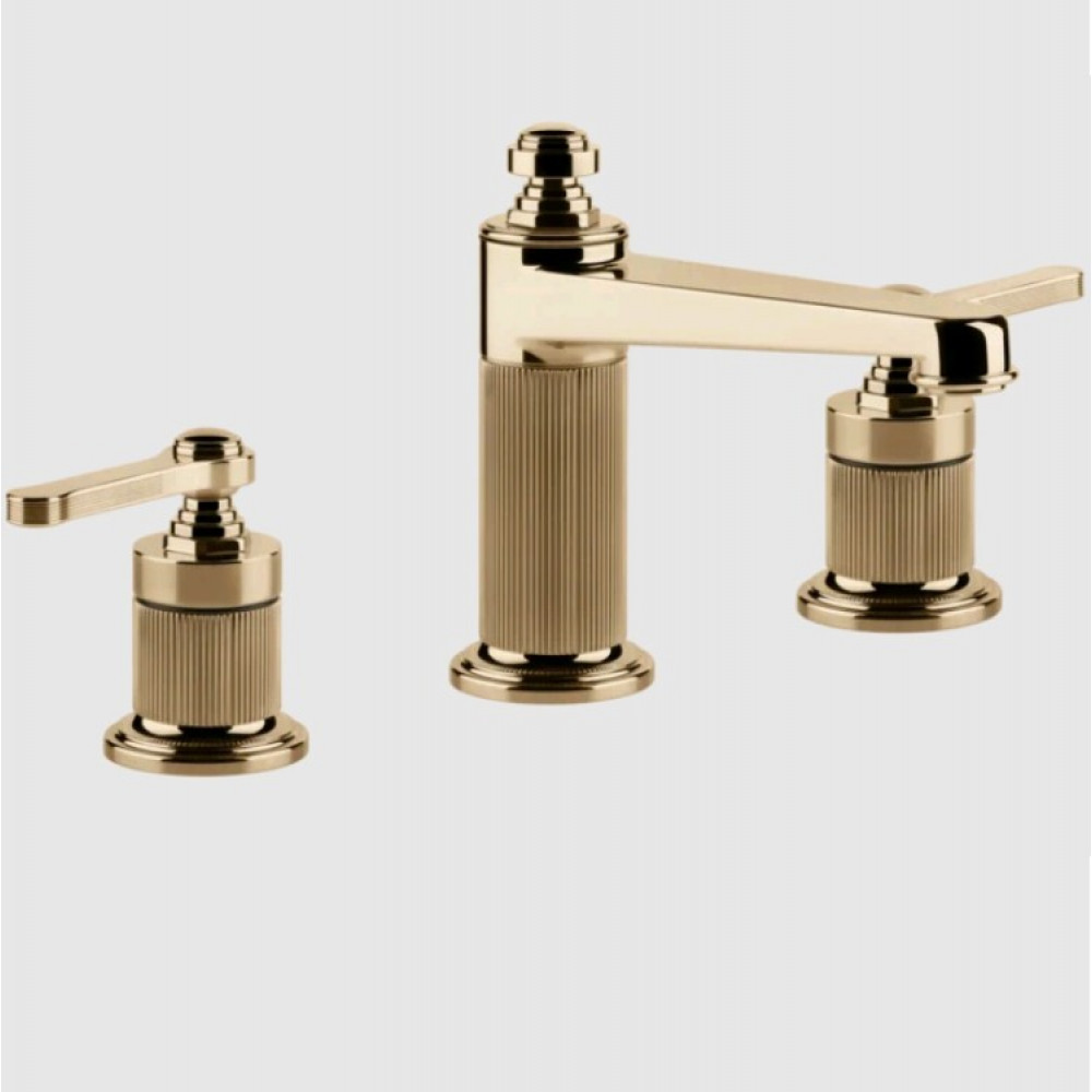 Смеситель для раковины, Gessi, VENTI20, цвет-Warm Bronze PVD