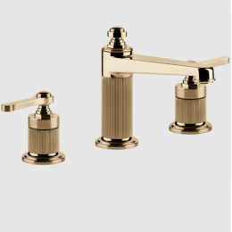 Смеситель для раковины, Gessi, VENTI20, цвет-Warm Bronze PVD