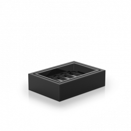 Мыльница, Decor Walther, Brownie, STS, шгв 130*95*37, цвет-черный матовый/черный