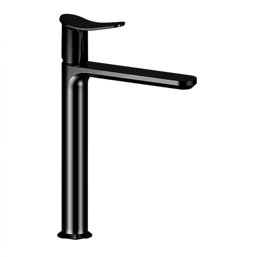 Смеситель для раковины, Cisal, Harlock, цвет-черный матовый (Matt Black, Nero Opaco)