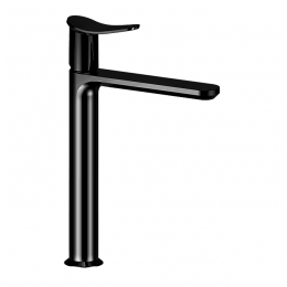 Смеситель для раковины, Cisal, Harlock, цвет-черный матовый (Matt Black, Nero Opaco)