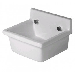 Раковина техническая, Duravit, Starck 3, шгв 480*425*300, отверстия для смесителя-отсутствуют, WonderGliss, цвет-белый