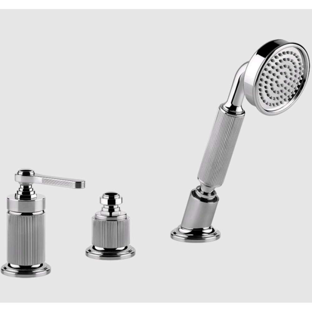 Смеситель для ванны и душа, Gessi, VENTI20, на 2 потребителя, цвет-хром