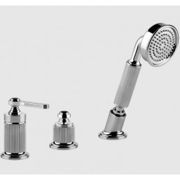 Смеситель для ванны и душа, Gessi, VENTI20, на 2 потребителя, цвет-хром