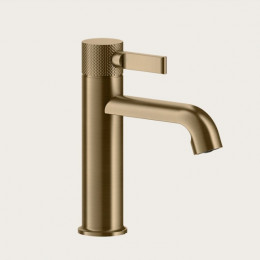 Смеситель для раковины, Gessi, Inciso, цвет-Warm Bronze Brushed PVD