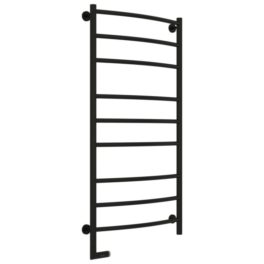 Полотенцесушитель, Сунержа, Галант 2.0, шгв 650*118-133*1262, нижнее слева, МЭМ, цвет-черный матовый