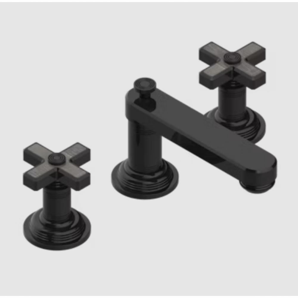 Смеситель для раковины, THG, West coast with guilloché decor, цвет-Black ceram