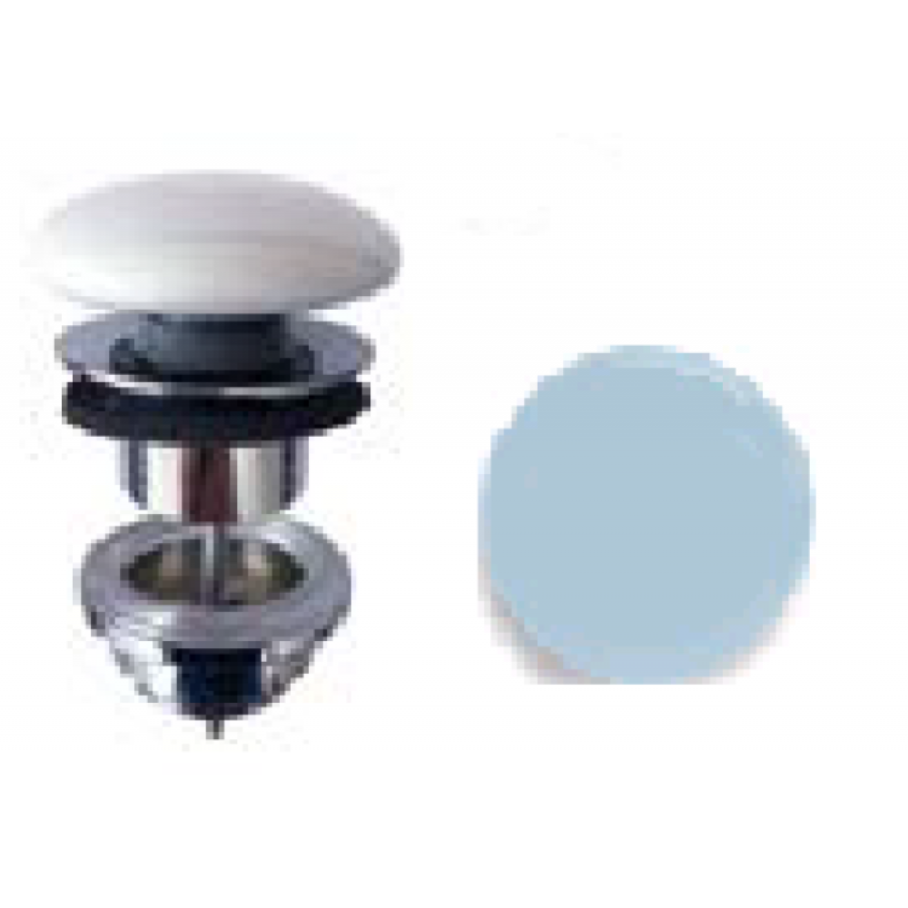 Донный клапан, Scarabeo, для раковин, 1 1/4", цвет-хром/Air glossy