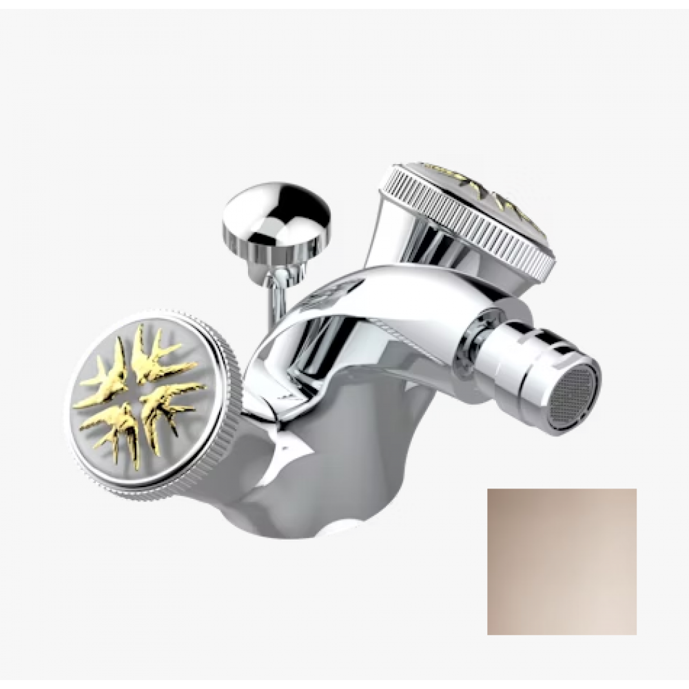 Смеситель для биде, THG, Hirondelles Gold stamped, цвет-Umber PVD