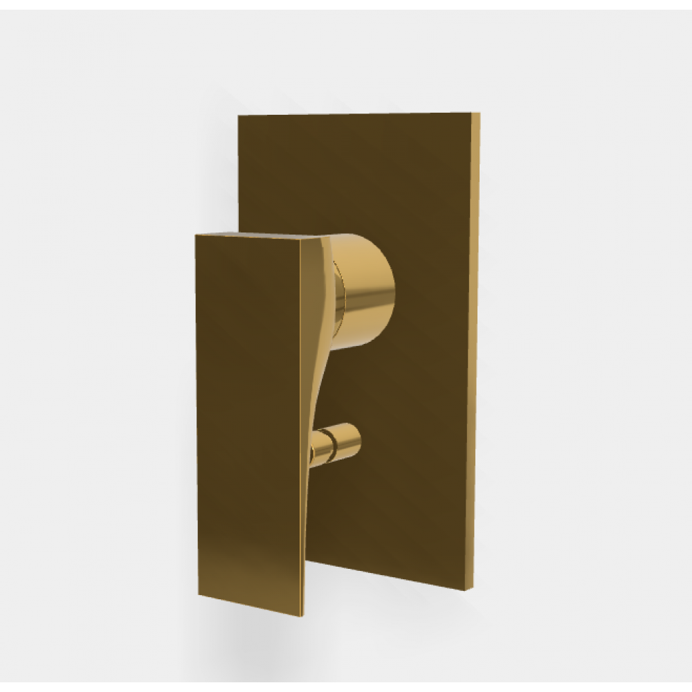 Смеситель для душа, Fima Carlo Frattini, Zeta, на 2 потребителя, цвет-золото