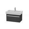 Тумба под раковину, Duravit, Ketho, шгв 750*440*410, раковина-необходимо заказать, цвет-графит матовый